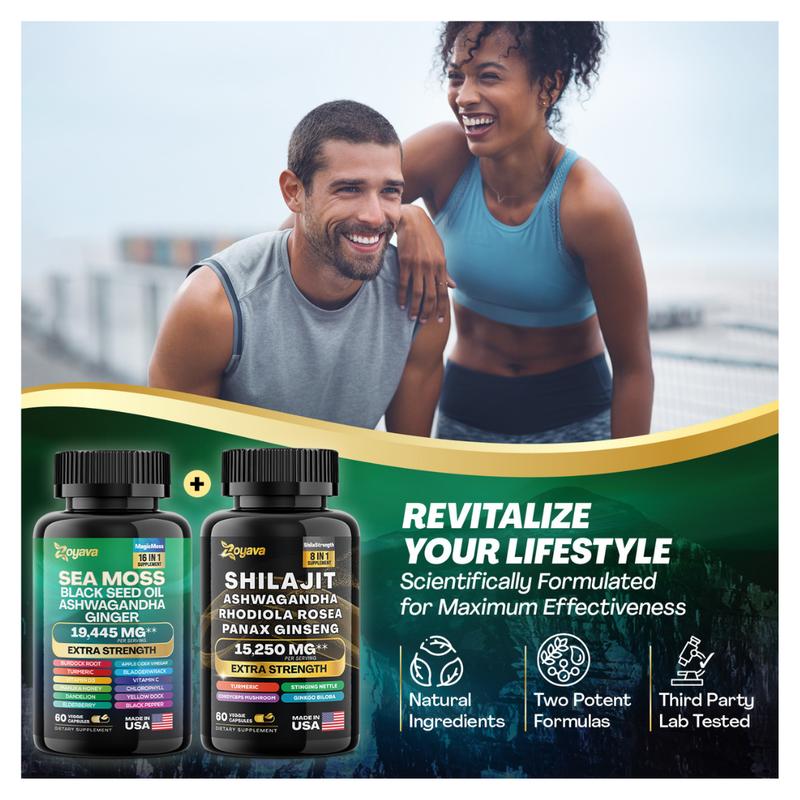 Dynamic Vitality Bundle - Zoyava Sea Moss Multivitamin & Power Combo