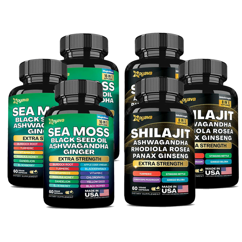 Dynamic Vitality Bundle - Zoyava Sea Moss Multivitamin & Power Combo
