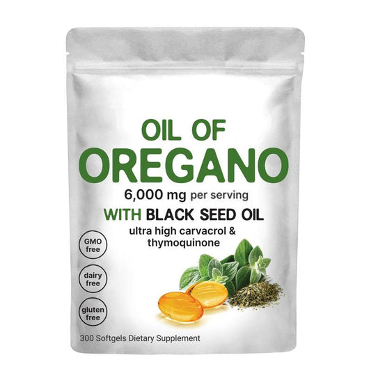 Micro Ingredients Oregano Oil with Black Seed Oil, 300 softgels