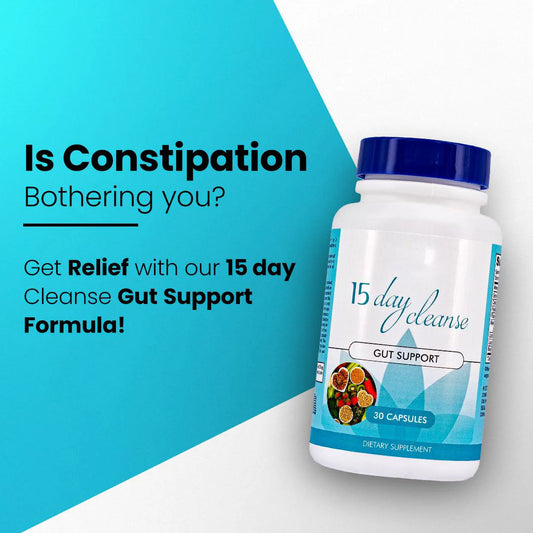 15 Day Cleanse - Gut and Colon Support | Advanced Formula with Fiber  | Made in USA