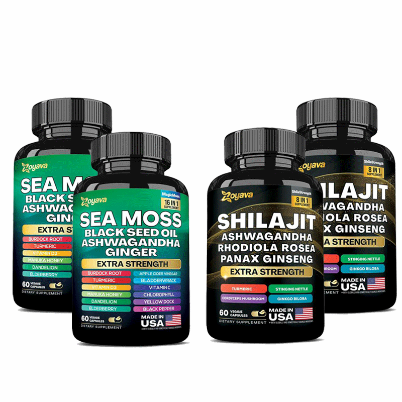 Dynamic Vitality Bundle - Zoyava Sea Moss Multivitamin & Power Combo